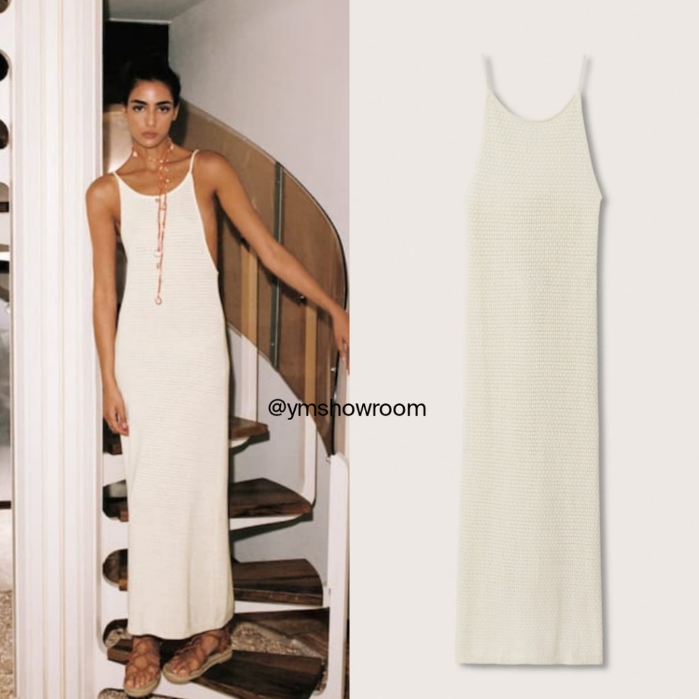 MANGO Knit Maxi Dress Medium